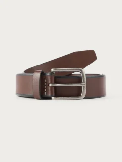 Cinturones<Alvaro Moreno CINTURON PIEL BISEL MARRÓN Marrón