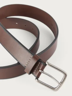 Cinturones<Alvaro Moreno CINTURON PIEL BISEL MARRÓN Marrón