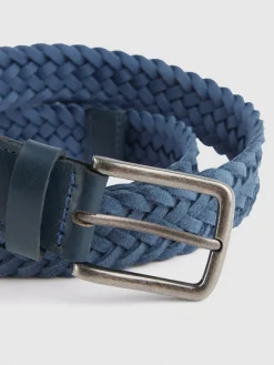Cinturones<Alvaro Moreno CINTURON TRENZADO SERRAJE Azul