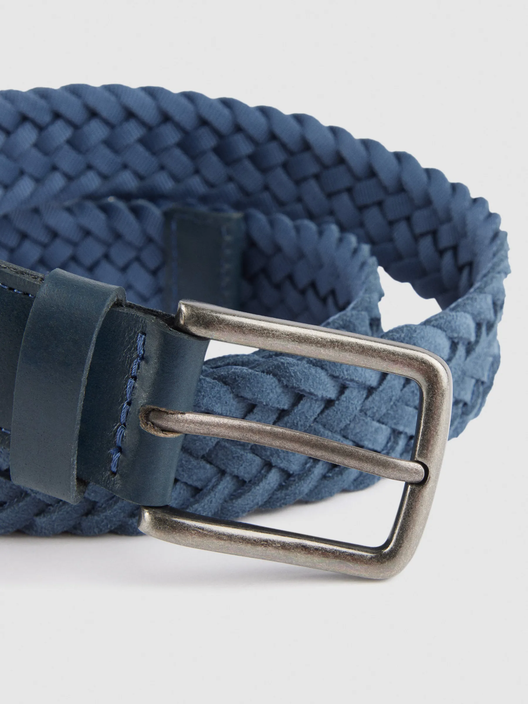 Cinturones<Alvaro Moreno CINTURON TRENZADO SERRAJE Azul