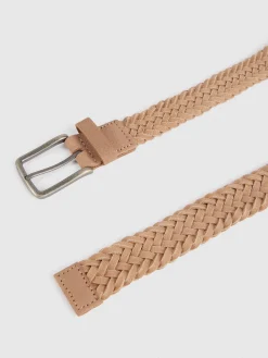 Cinturones<Alvaro Moreno CINTURON TRENZADO SERRAJE Beige