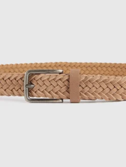 Cinturones<Alvaro Moreno CINTURON TRENZADO SERRAJE Beige