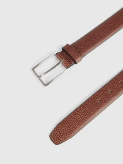 Cinturones<Alvaro Moreno CINTURON VESTIR LEATHER MARRÓN Marrón