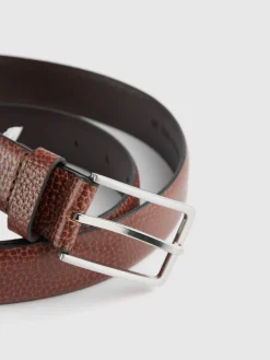 Cinturones<Alvaro Moreno CINTURON VESTIR LEATHER MARRÓN Marrón