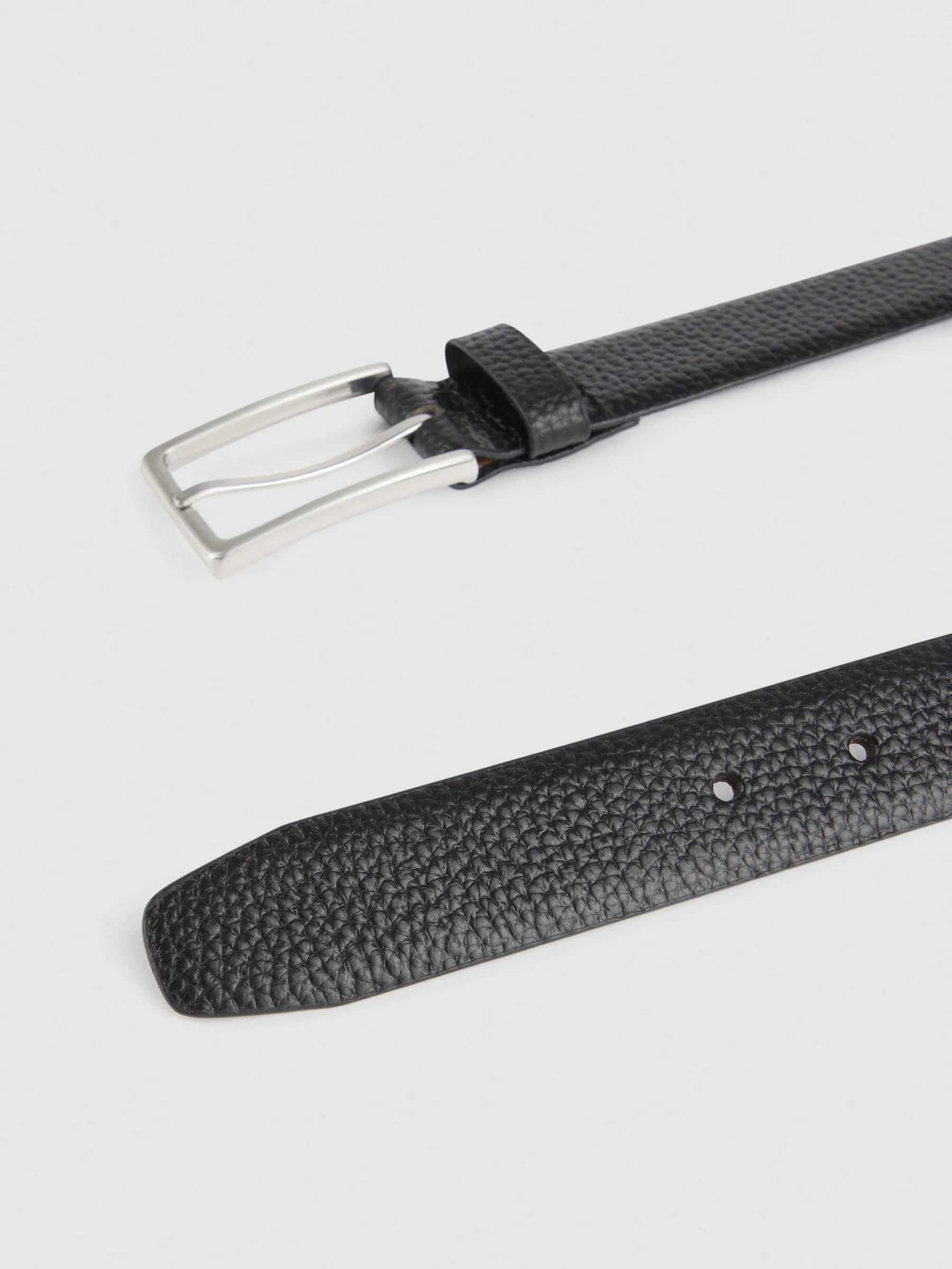 Cinturones<Alvaro Moreno CINTURON VESTIR LEATHER Negro