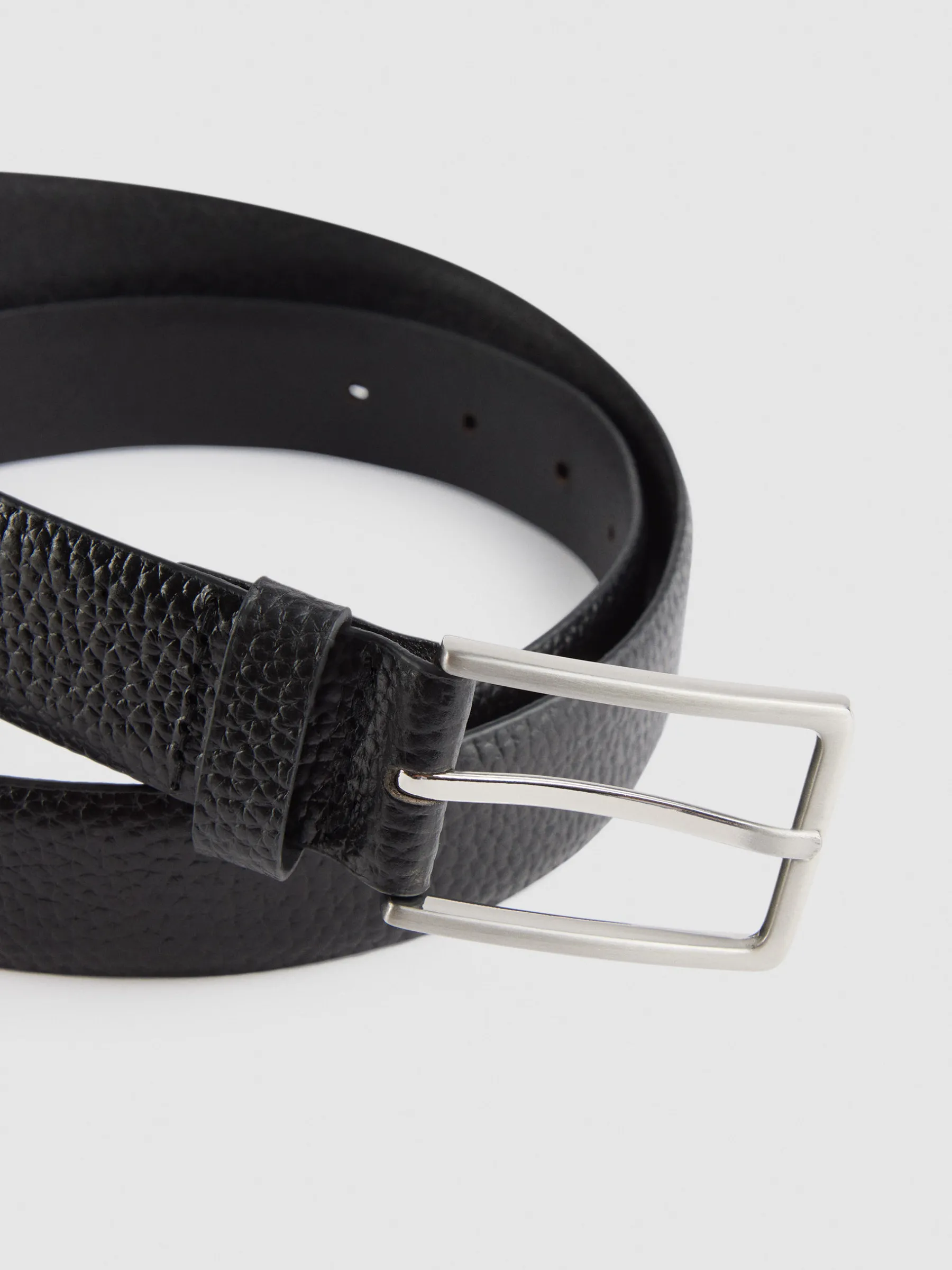 Cinturones<Alvaro Moreno CINTURON VESTIR LEATHER Negro