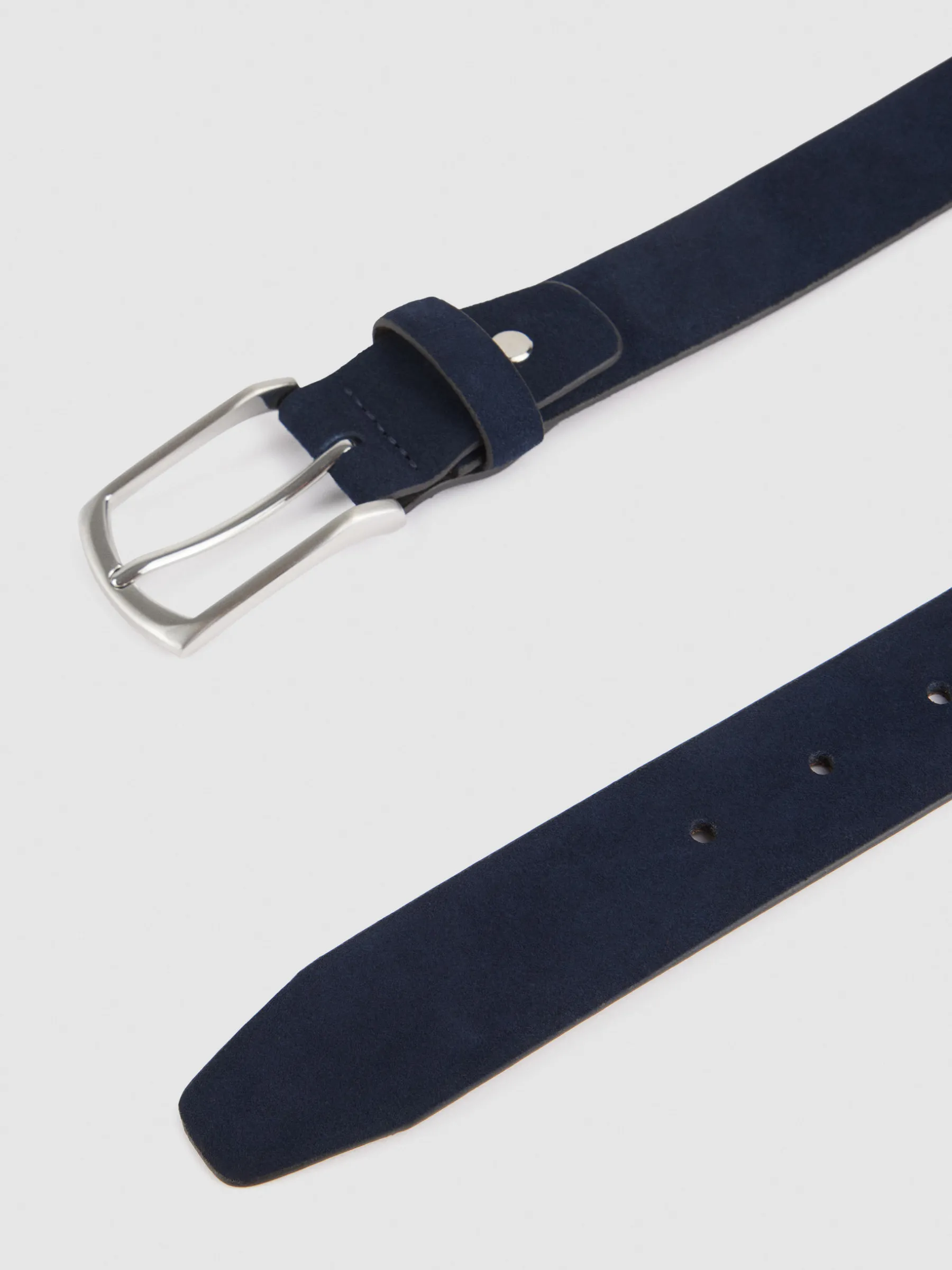 Cinturones<Alvaro Moreno CINTURON VESTIR SERRAJE Azul Marino