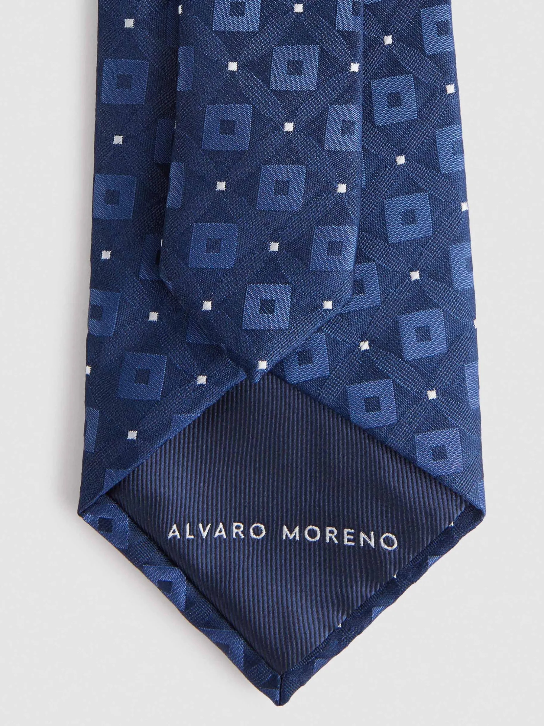 Corbatas|Corbatas<Alvaro Moreno CORBATA JACQUARD MF Azul Marino