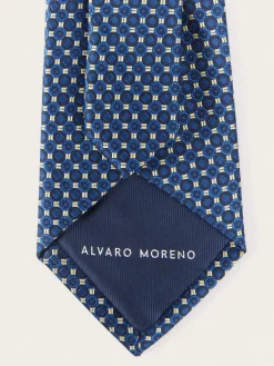 Corbatas|Corbatas<Alvaro Moreno CORBATA JACQUARD MF Azul Marino