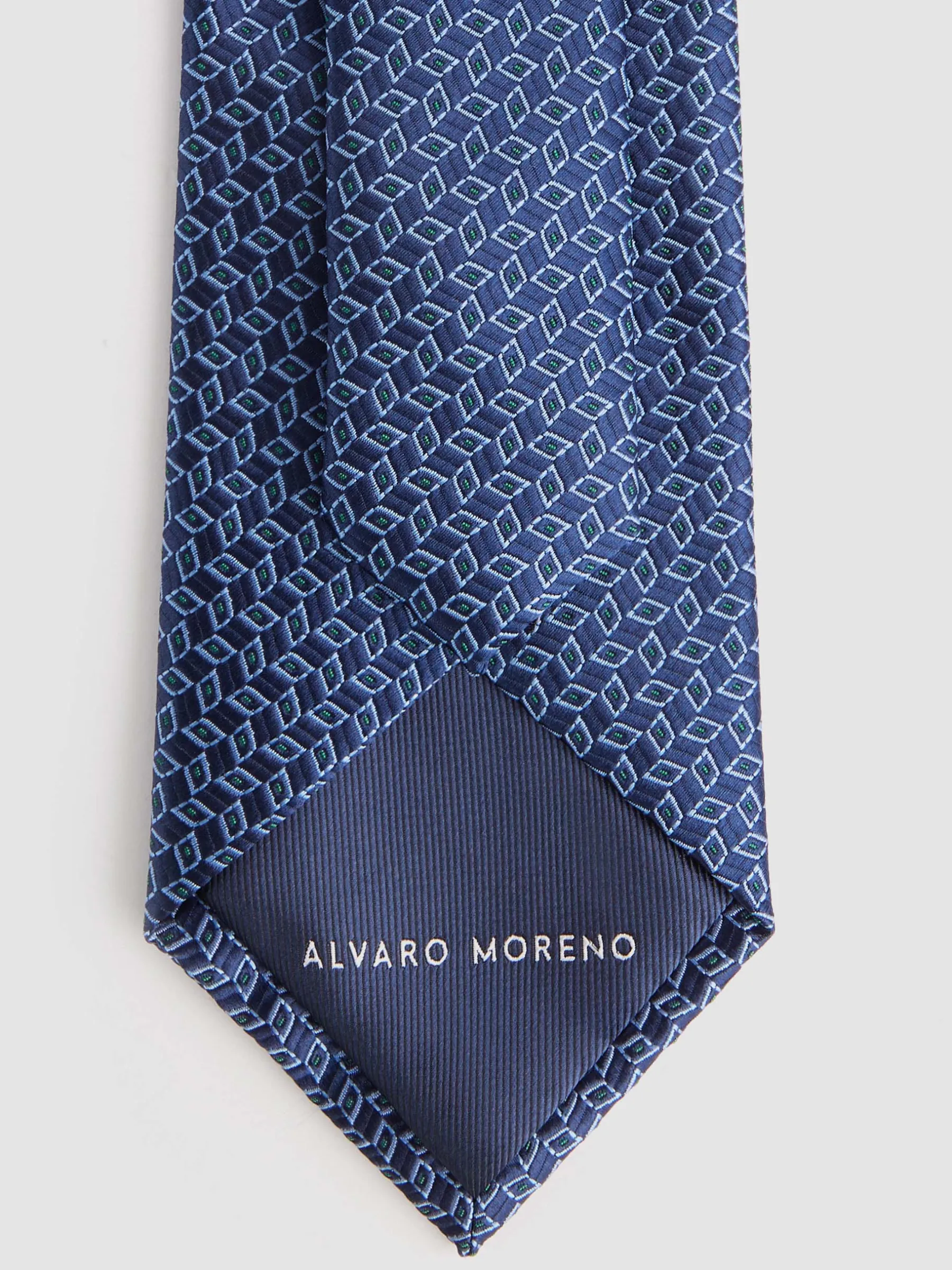 Corbatas|Corbatas<Alvaro Moreno CORBATA JACQUARD MF Azul Marino