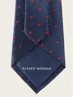 Corbatas|Corbatas<Alvaro Moreno CORBATA JACQUARD MF Azul Marino