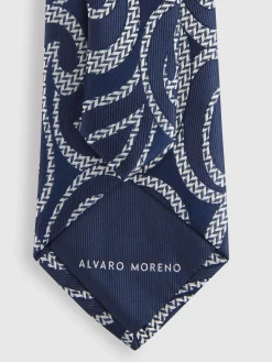 Corbatas|Corbatas<Alvaro Moreno CORBATA JACQUARD MF Azul Marino