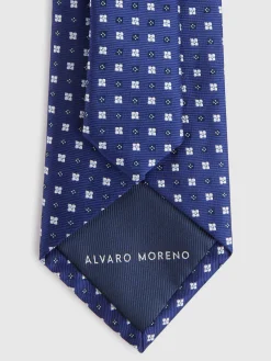 Corbatas|Corbatas<Alvaro Moreno CORBATA JACQUARD MF Azul Marino