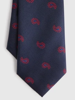 Corbatas|Corbatas<Alvaro Moreno CORBATA JACQUARD MF Azul Marino