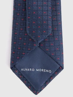 Corbatas|Corbatas<Alvaro Moreno CORBATA JACQUARD MF Azul Marino