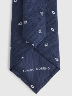 Corbatas|Corbatas<Alvaro Moreno CORBATA JACQUARD MF Azul Marino