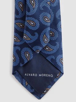 Corbatas|Corbatas<Alvaro Moreno CORBATA JACQUARD MF Azul Marino