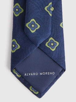Corbatas|Corbatas<Alvaro Moreno CORBATA JACQUARD MF Azul Marino
