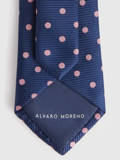 Corbatas|Corbatas<Alvaro Moreno CORBATA JACQUARD MF Azul Marino