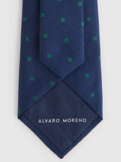 Corbatas|Corbatas<Alvaro Moreno CORBATA JACQUARD MF Azul Marino