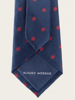 Corbatas|Corbatas<Alvaro Moreno CORBATA JACQUARD MF Azul Marino