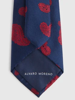 Corbatas|Corbatas<Alvaro Moreno CORBATA JACQUARD MF Azul Marino