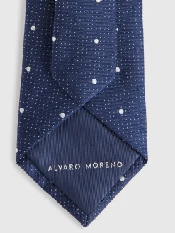 Corbatas|Corbatas<Alvaro Moreno CORBATA JACQUARD MF Azul Marino