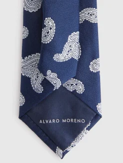 Corbatas|Corbatas<Alvaro Moreno CORBATA JACQUARD MF Azul Marino