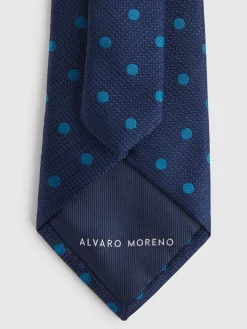 Corbatas|Corbatas<Alvaro Moreno CORBATA JACQUARD MF Azul Marino