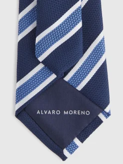 Corbatas|Corbatas<Alvaro Moreno CORBATA JACQUARD MF Azul Marino