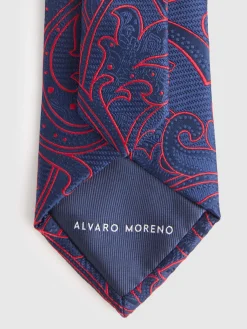 Corbatas|Corbatas<Alvaro Moreno CORBATA JACQUARD MF Azul Marino