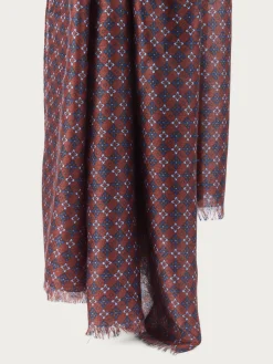 Foulares<Alvaro Moreno FOULARD PRINT Burdeos