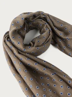 Foulares<Alvaro Moreno FOULARD PRINT MARRÓN Marrón
