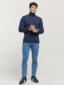 Jerséis<Alvaro Moreno JERSEY ROLL COLLAR Azul