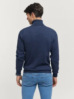 Jerséis<Alvaro Moreno JERSEY ROLL COLLAR Azul