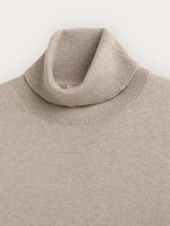 Jerséis<Alvaro Moreno JERSEY ROLL COLLAR Beige