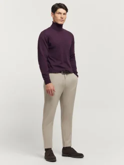 Jerséis<Alvaro Moreno JERSEY ROLL COLLAR BURDEOS VIN