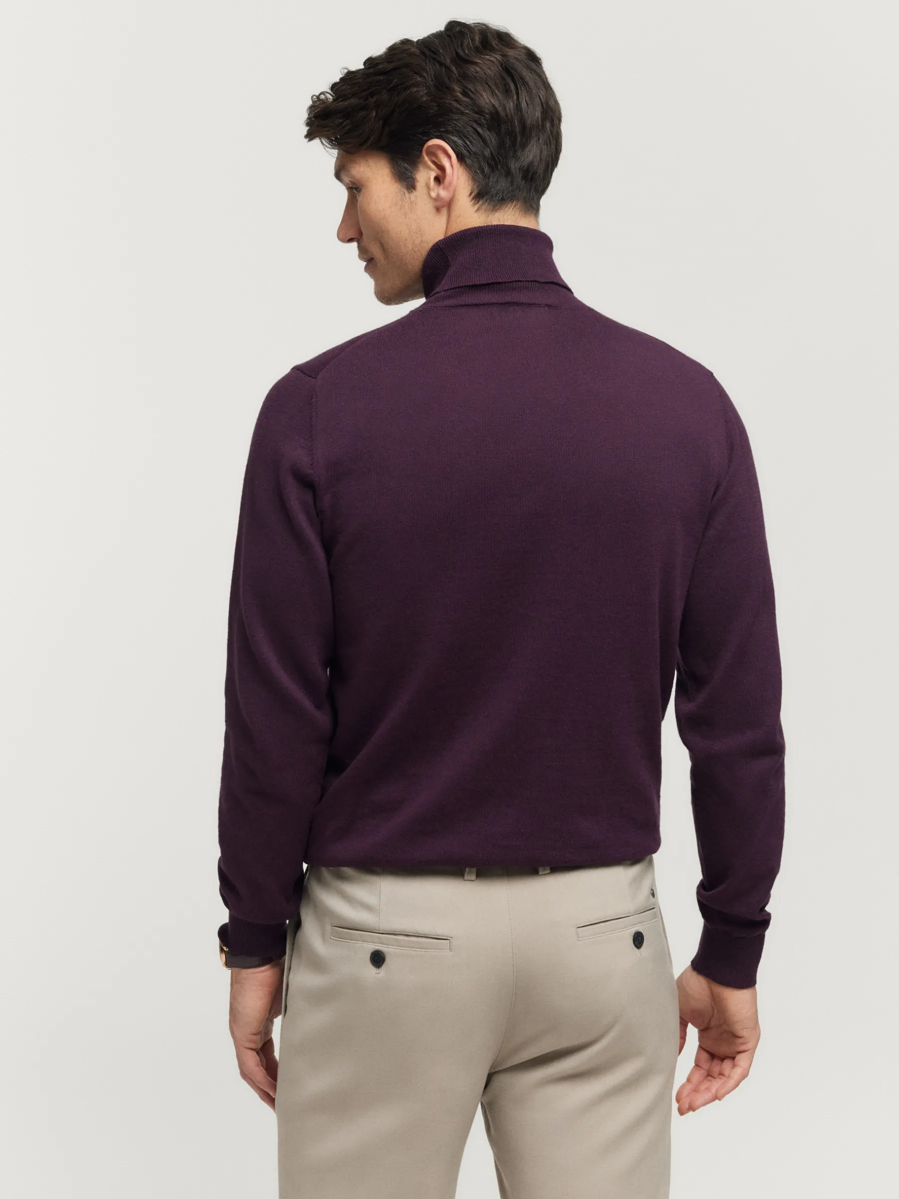 Jerséis<Alvaro Moreno JERSEY ROLL COLLAR BURDEOS VIN