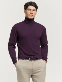 Jerséis<Alvaro Moreno JERSEY ROLL COLLAR BURDEOS VIN