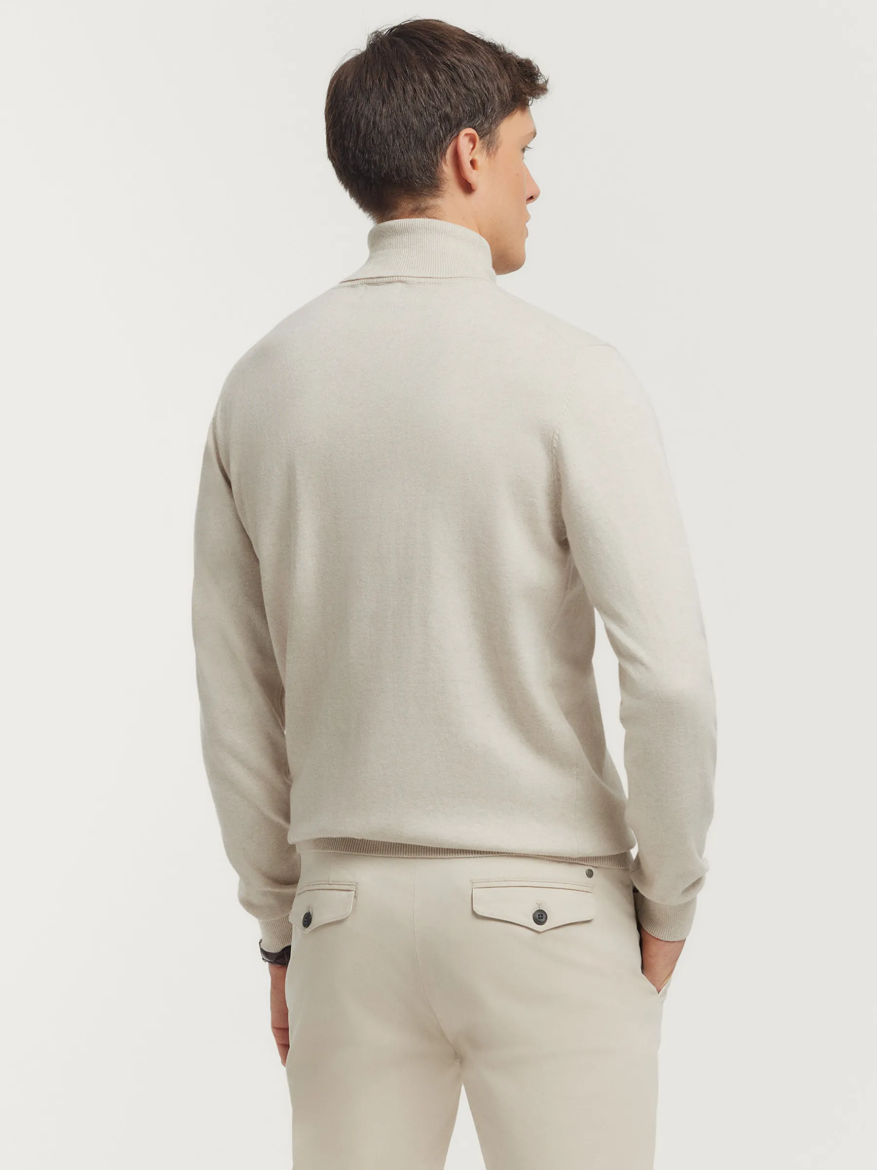 Jerséis<Alvaro Moreno JERSEY ROLL COLLAR Crudo