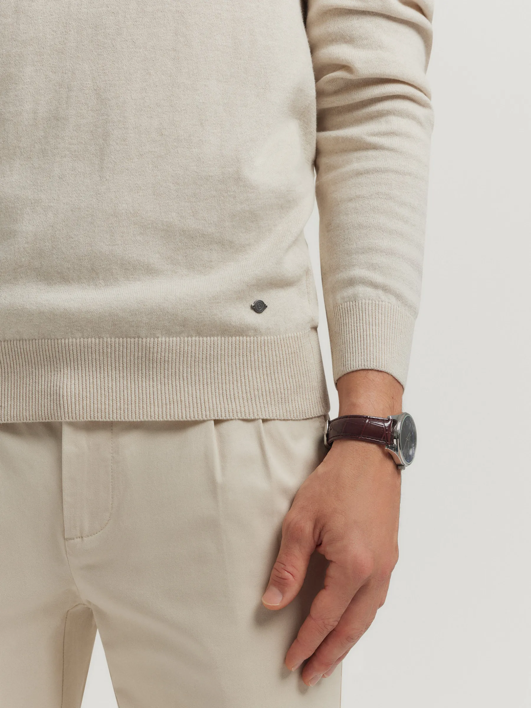 Jerséis<Alvaro Moreno JERSEY ROLL COLLAR Crudo