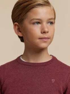 Jerséis<Alvaro Moreno JERSEY ROUND NECK KIDS Burdeos