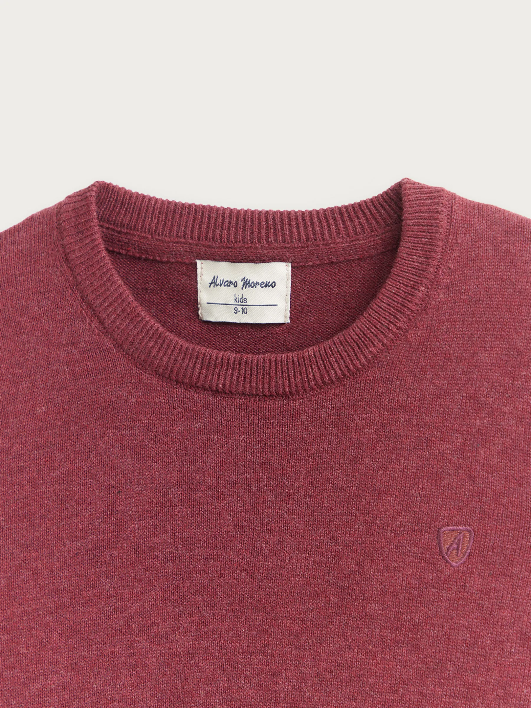 Jerséis<Alvaro Moreno JERSEY ROUND NECK KIDS Burdeos