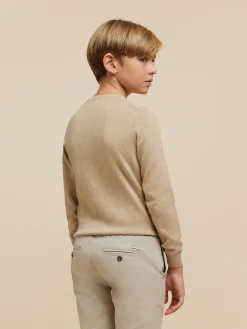 Jerséis<Alvaro Moreno JERSEY ROUND NECK KIDS Camel