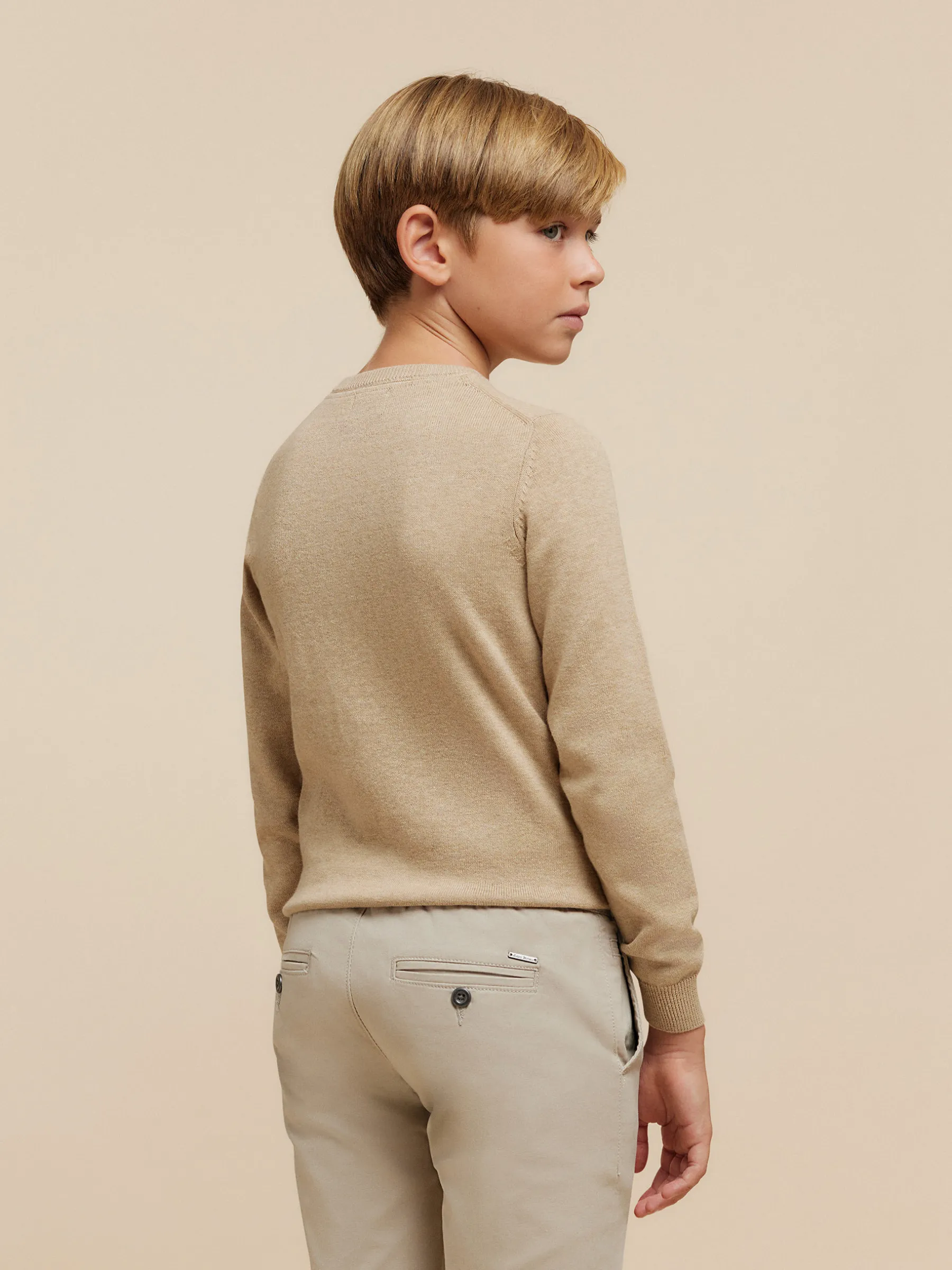 Jerséis<Alvaro Moreno JERSEY ROUND NECK KIDS Camel