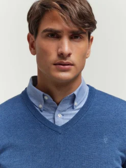 Jerséis<Alvaro Moreno JERSEY V-NECK TRENDY Azul