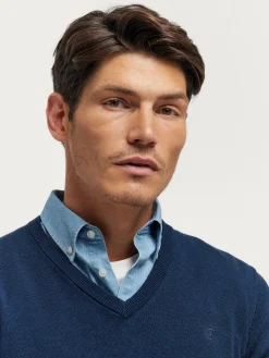 Jerséis<Alvaro Moreno JERSEY V-NECK TRENDY Azul Marino