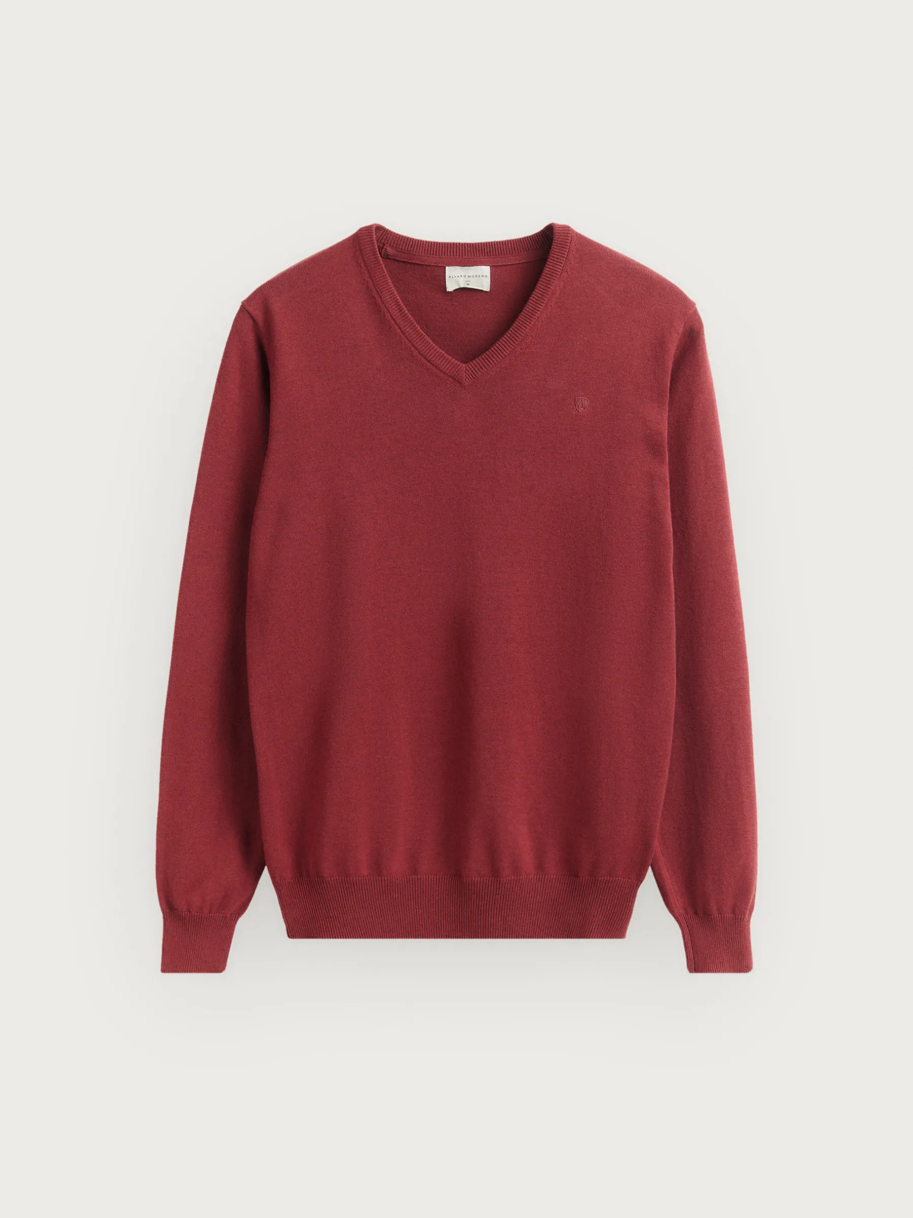 Jerséis<Alvaro Moreno JERSEY V-NECK TRENDY Burdeos