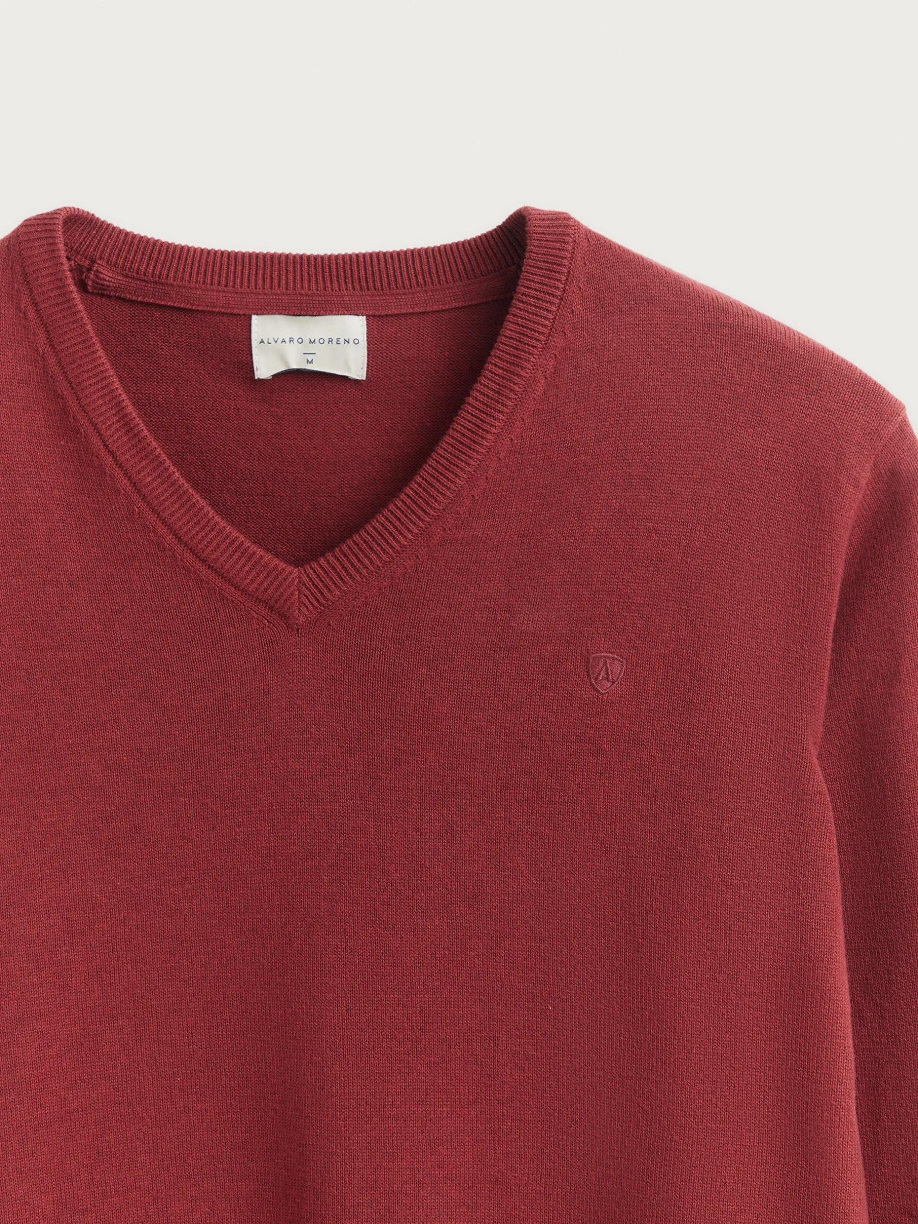 Jerséis<Alvaro Moreno JERSEY V-NECK TRENDY Burdeos