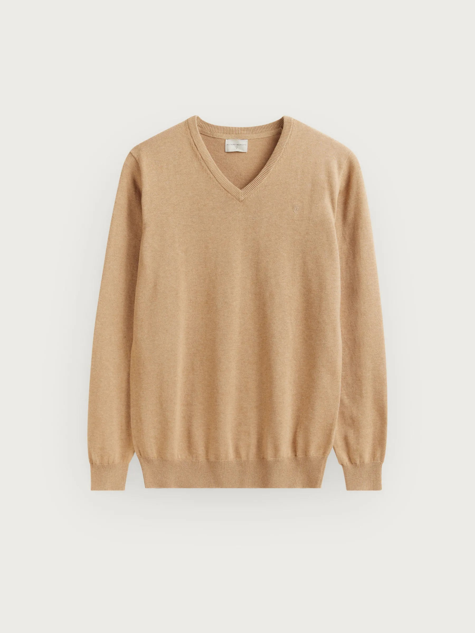 Jerséis<Alvaro Moreno JERSEY V-NECK TRENDY Camel